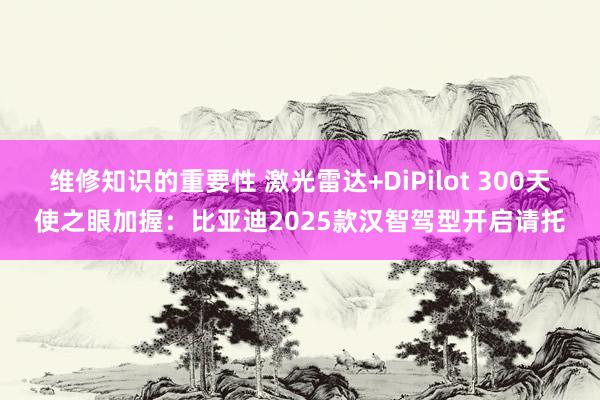 维修知识的重要性 激光雷达+DiPilot 300天使之眼加握：比亚迪2025款汉智驾型开启请托