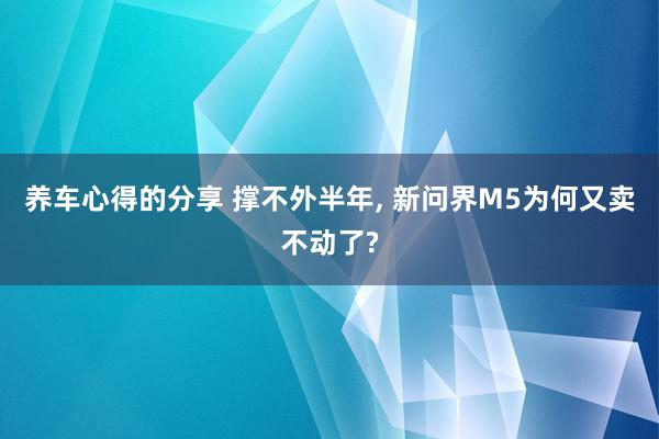 养车心得的分享 撑不外半年, 新问界M5为何又卖不动了?