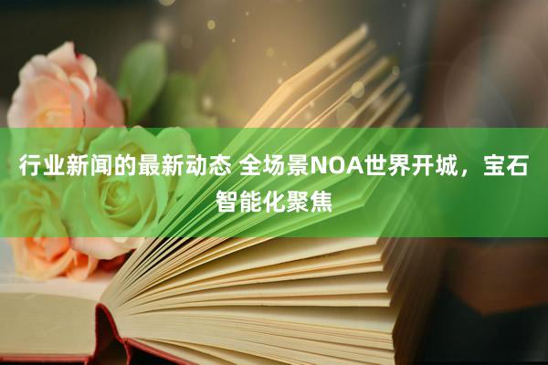 行业新闻的最新动态 全场景NOA世界开城，宝石智能化聚焦